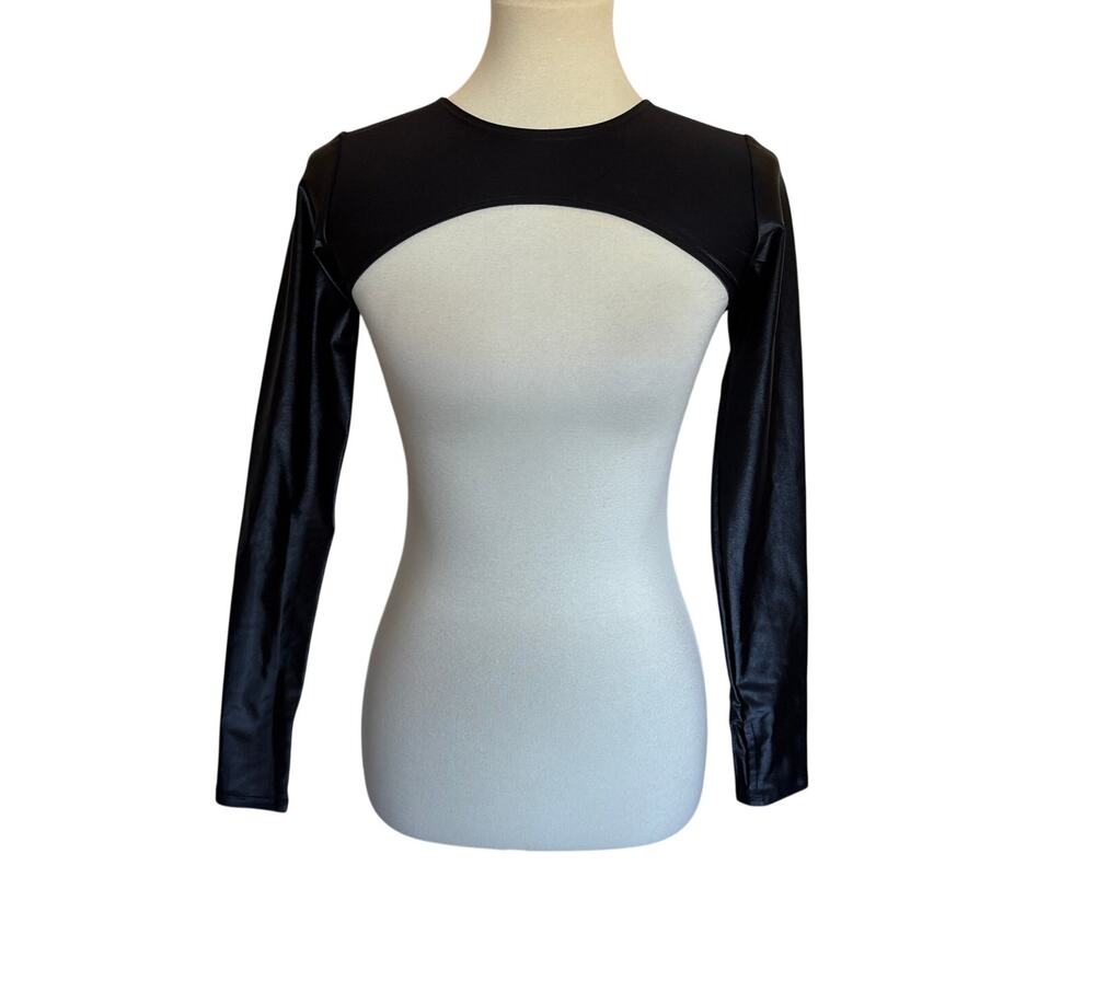 NOLI Bolero Long Sleeve Top - Black - Size Small